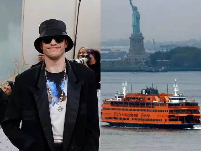Pete Davidson says he's 'in the hole' financially after he and Colin Jost bought a $280,000 Staten Island ferry