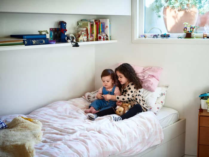 My kids have shared a room since the youngest was 6 weeks old. I love it and hate it.