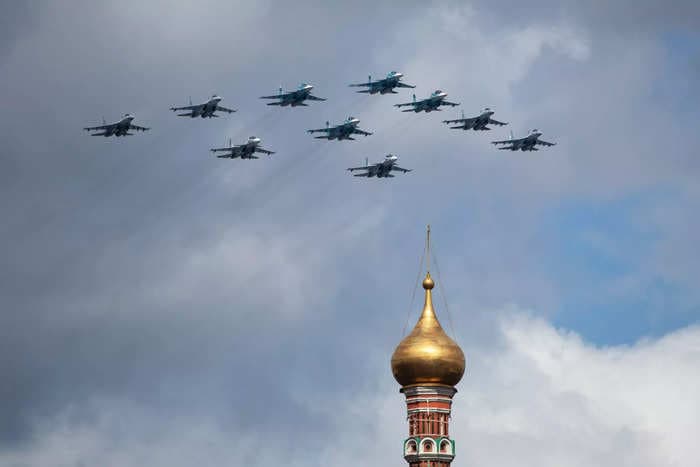 Russia canceled its premiere international air show because it was afraid nobody would show up, UK intel says
