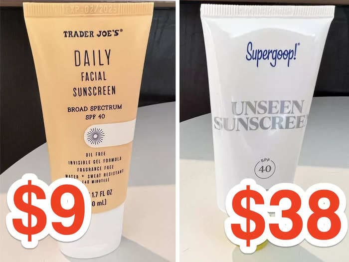 I put Trader Joe's $9 and Supergoop's $38 'invisible' sunscreen to the test, and I've already bought another bottle of the dupe