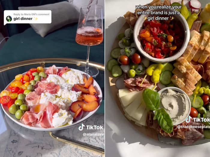 How 'girl dinner,' a.k.a. a plate of your favorite foods, has taken over TikTok — but also stirred controversy