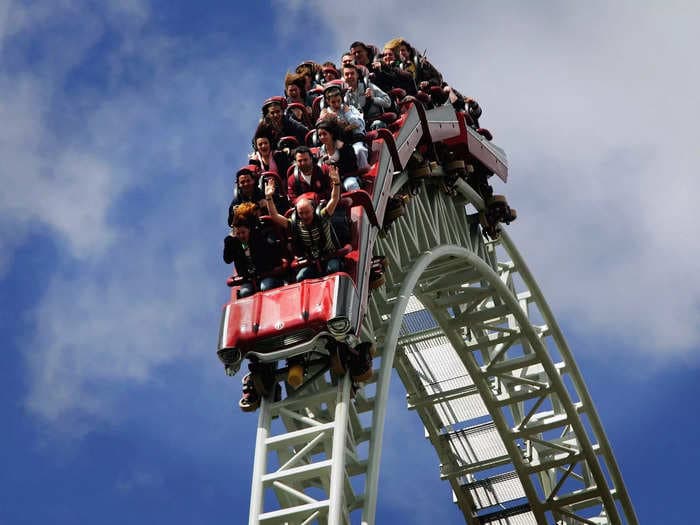 A roller coaster in North Carolina has been shut down after visitors spotted a huge crack in its support beam