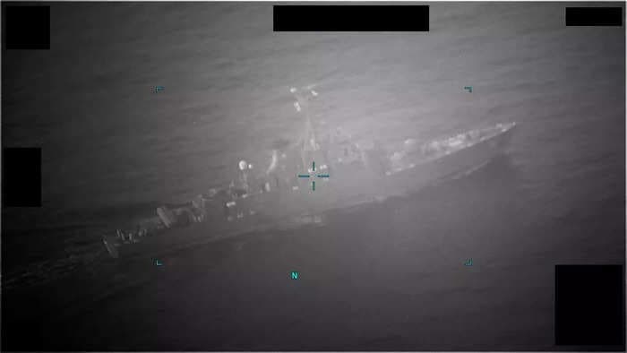 US Navy video shows Iranian ship open fire at a merchant tanker that it was trying to capture