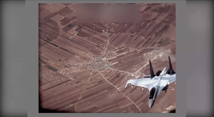 Video shows Russian fighter jets bullying US Reaper drones with their afterburners and flares