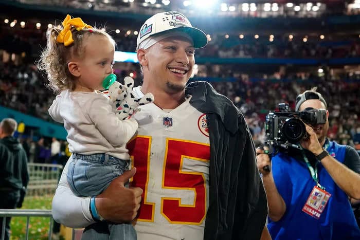 Patrick Mahomes says his 2-year-old daughter is a budding soccer star: 'The genes are going to be good'