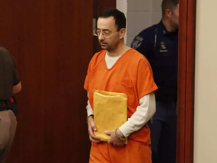 Larry Nassar's attacker used a homemade weapon to stab him in prison after he made a lewd remark about 'girls' playing tennis, said prison union leader