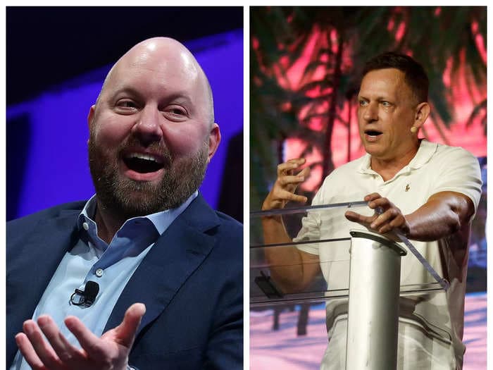 Marc Andreessen throws his support behind an Elon Musk-Mark Zuckerberg cage fight in a talk with Peter Thiel