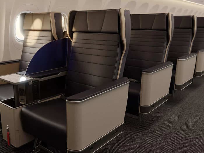 United just unveiled a new first class seat, complete with more privacy and wireless phone charging &mdash; take a look
