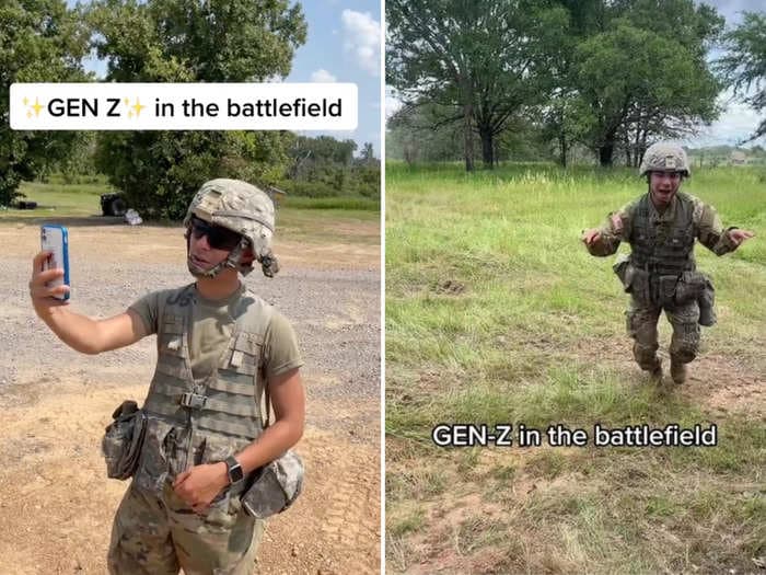 A US Army soldier went viral on TikTok for making videos mocking 'Gen Zs on the battlefield' — and now he wants to be an influencer