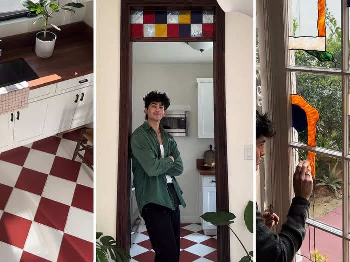 A TikToker is popularizing creative budget hacks as he transforms his 1920s LA rental into a dream home inspired by his Mexican heritage