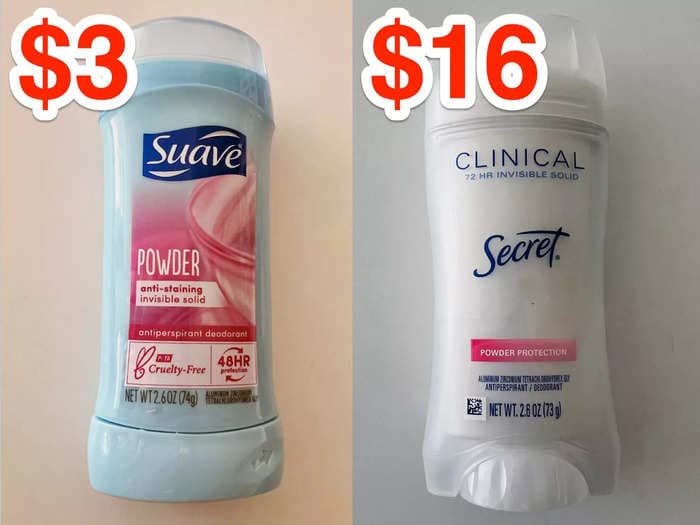 I put $3 Suave and $16 Secret deodorant to the test, and I'll be wearing the pricier option for the rest of the summer