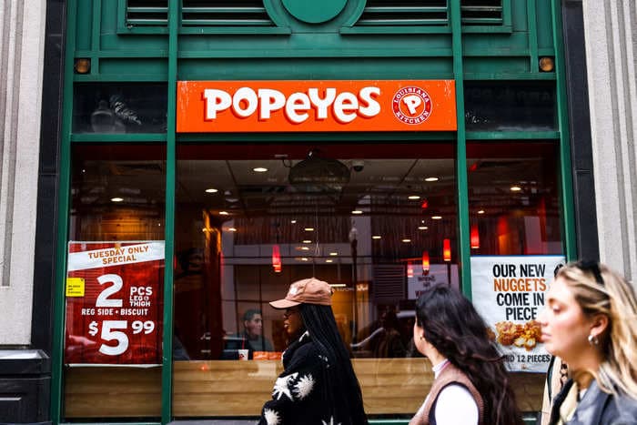 The executive chairman of the restaurant conglomerate that owns Popeyes accidentally called the fried-chicken chain 'Domino's' during an earnings call