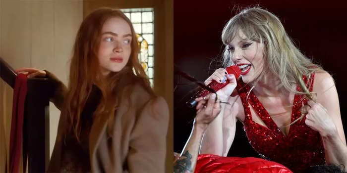 Taylor Swift took a second to say hi to Sadie Sink while performing 'All Too Well' at the Eras Tour