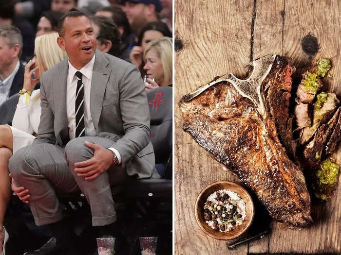 Retired Yankees slugger Alex Rodriguez says he's dialed back his diet from 4 steaks a week to just one