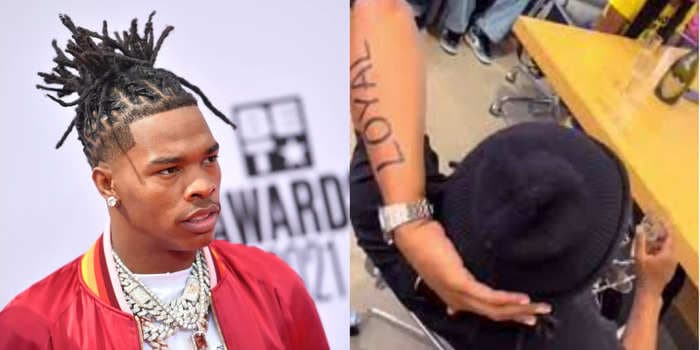 Lil Baby says the tattoos seen on his arms in a recent viral video were fake after backlash from his fans