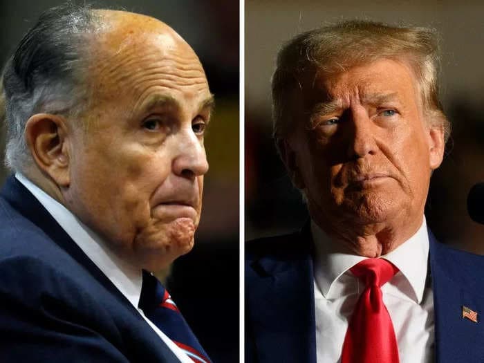 A distressed Rudy Giuliani made the hike all the way down to Mar-a-Lago to personally beg Trump to help pay off some of his legal bills: CNN