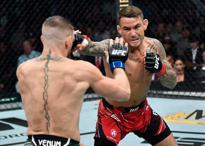 UFC star Dustin Poirier said he does yoga at least once a week to stay in shape — and it's 'really hard'