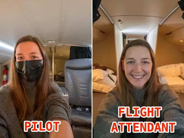 I went inside the secret airplane rooms where flight attendants and pilots sleep. Here are 3 surprising things I saw.