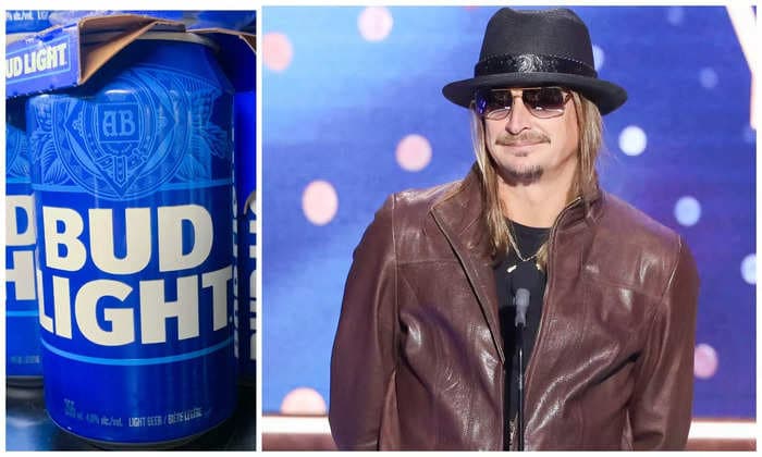 Kid Rock reportedly seen drinking a can of Bud Light just months after shooting up beer cases with an AR-style rifle over trans influencer Dylan Mulvaney