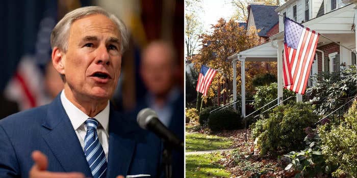 Texas Gov. Greg Abbott told a woman to 'go back to Australia' after a video saying she was shocked by all the American flags in the US went viral