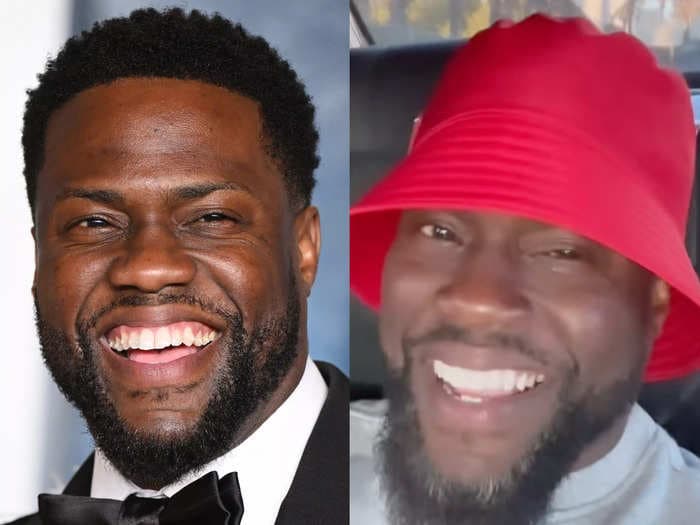 Kevin Hart says his penis looks 'like a thumb,' his testicles 'look like my fists,' and 'everything's swollen' after challenging ex-NFL player Stevan Ridley to a race