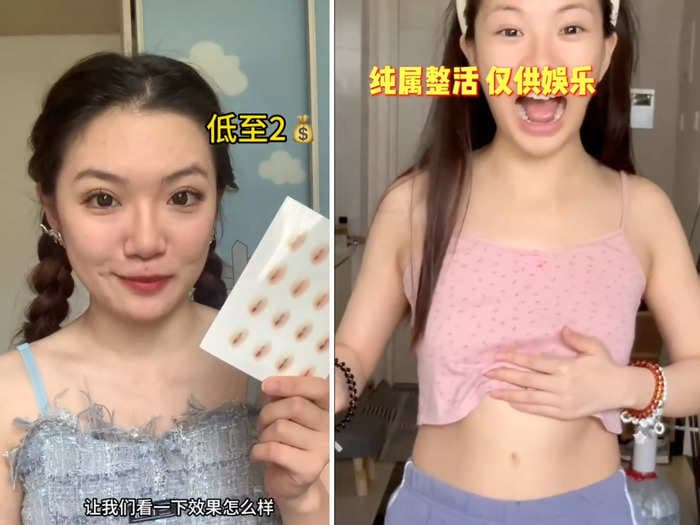In China, Gen Zers are wearing fake belly buttons to make their legs look longer. Some say the trend promotes unrealistic beauty standards.