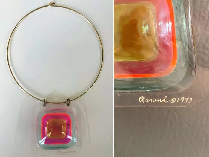 A woman spent $2 on a unique necklace that resembled a Tide Pod. It turned out to be a one-of-a-kind art piece worth $3,000.