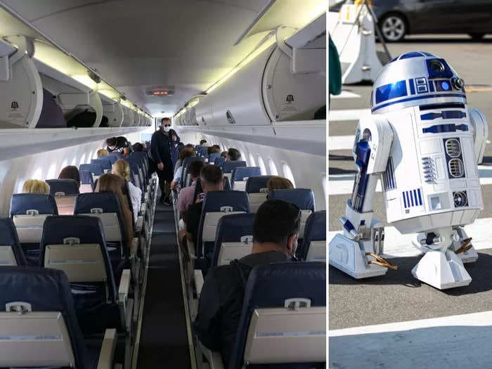 People on TikTok are living for one guy who compared a screaming child on a plane to R2D2: 'Ain't no way that's coming from a human baby'