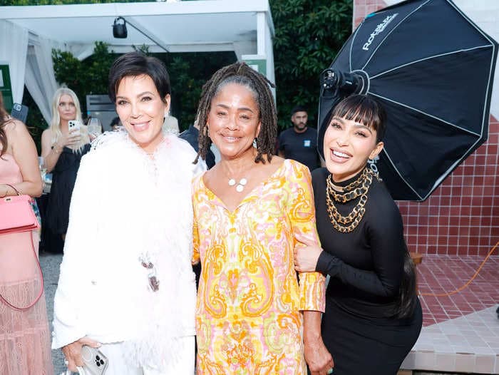 Meghan Markle's mom Doria Ragland wore a retro minidress to an event with Kim Kardashian and Kris Jenner