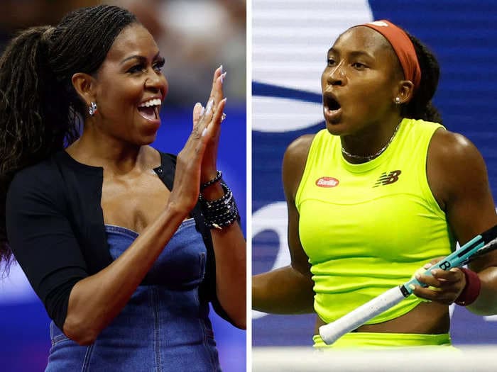 Michelle Obama applauded Coco Gauff for choosing 'to speak up' for herself during her tension-filled US Open match