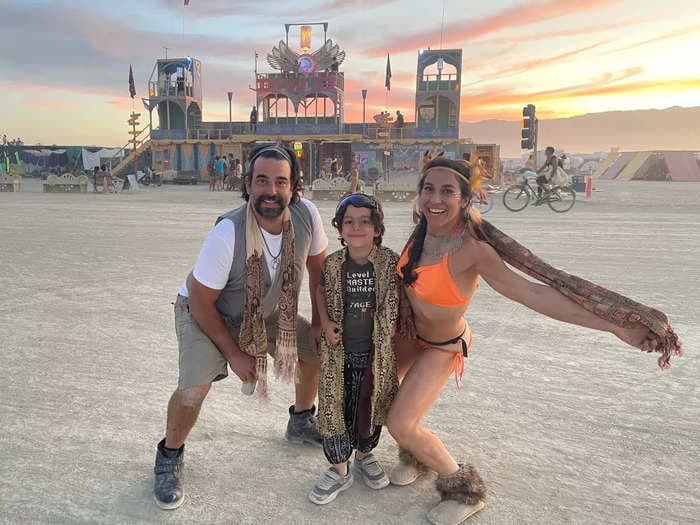 A woman who's been 'mom-shamed' for bringing her 7-year-old son to Burning Man since he was an infant says she wants to inspire other parents to embrace 'alternative' lifestyles