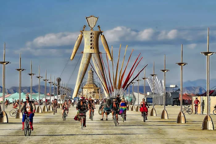 Ultrarich Burning Man attendees are getting slammed by climate activists for private jets and their outlandish use of plastic