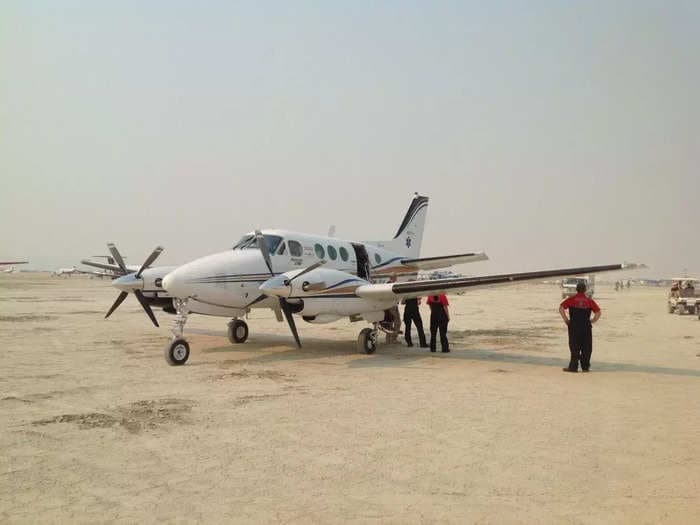 Charter planes are descending on the Nevada desert &mdash; and the pop-up Black Rock City airport &mdash; as tech bros and billionaires gather for Burning Man