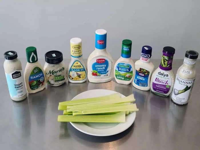 I tried 9 brands of ranch dressings from the grocery store and ranked them from worst to best