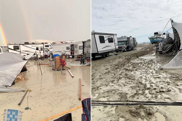 Mobile cell service trailers and buses are being deployed for stranded Burning Man attendees as more rain approaches