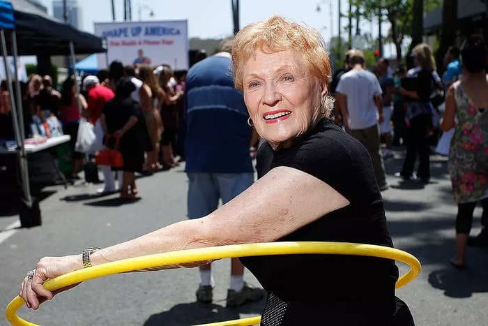 First lady of fitness Elaine LaLanne, 97, has been working out for decades. Here's her daily 20-minute routine. 