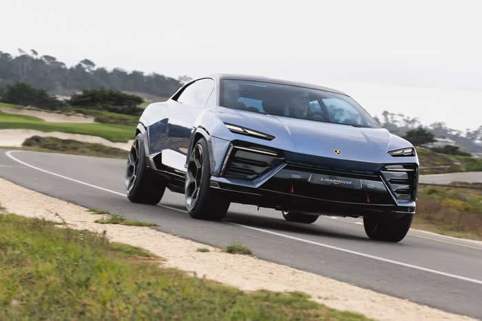 I drove Lamborghini's wild, spaceship-inspired concept car and got a glimpse of the brand's electric future