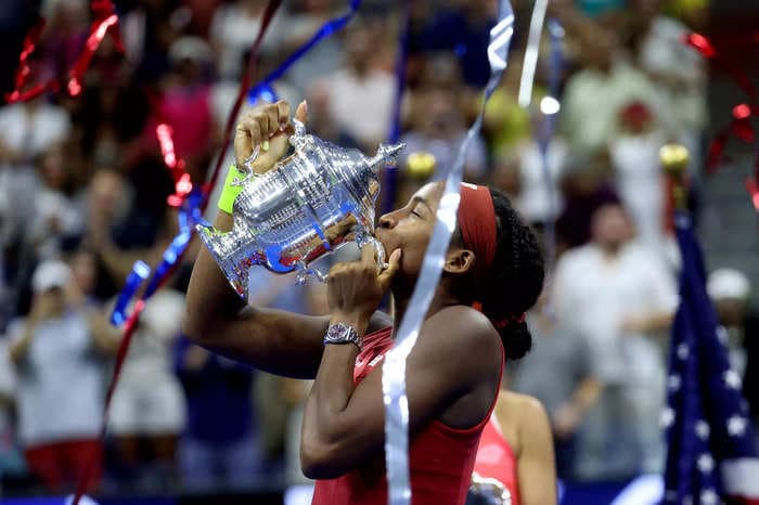 Coco Gauff shared an emotional moment with her parents upon winning the 2023 US Open
