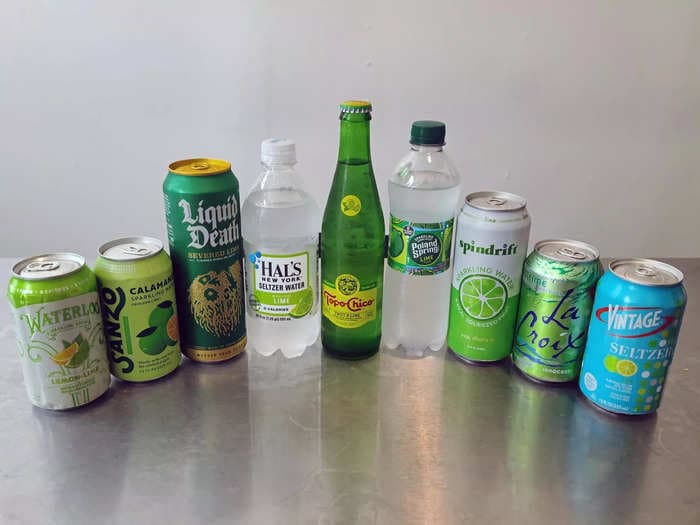 I tried 9 brands of lime carbonated water from the store and ranked them from worst to best