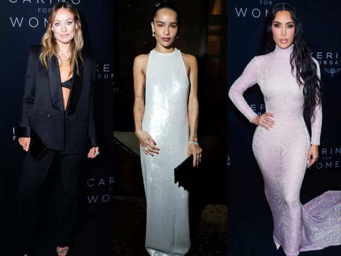 The best and most daring looks stars like Olivia Wilde and Kim Kardashian wore to the Caring for Women dinner