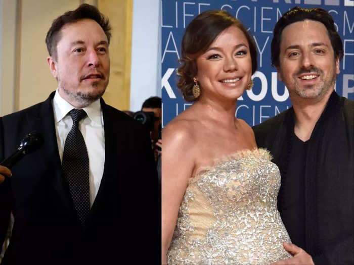 Google cofounder apparently tried to dodge the famous selfie Elon Musk took after the Tesla CEO denied having a one-night stand with his wife