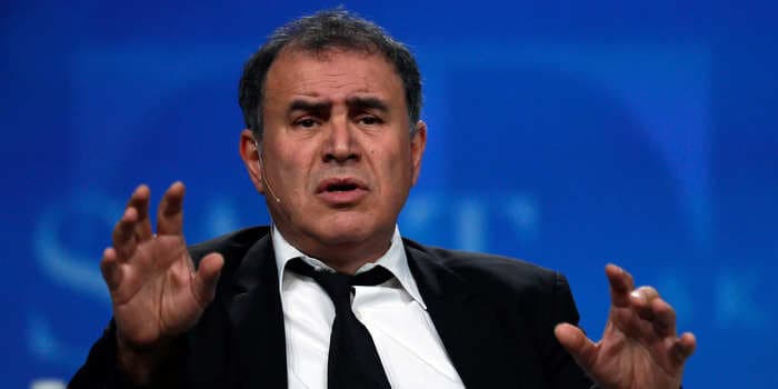 'Dr. Doom' Nouriel Roubini says he would short US stocks for the rest of the year as 10% decline is 'highly possible'