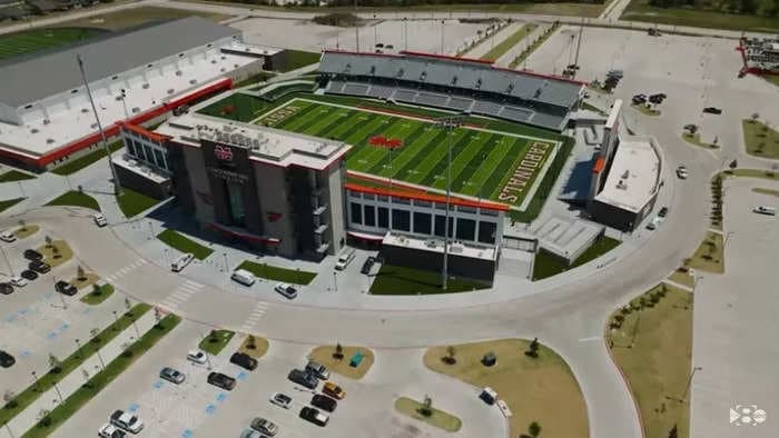 Melissa, Texas, has a population of 19,000 and a high school football stadium that some colleges would envy. See inside the $35 million arena. 