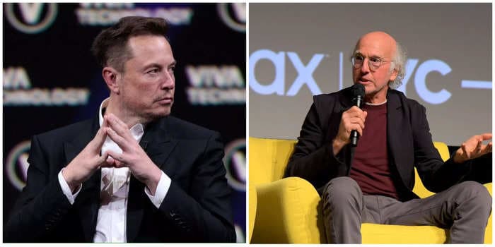 Comedian Larry David confronted Elon Musk at a wedding about voting Republican: 'Do you just want to murder kids in schools?'