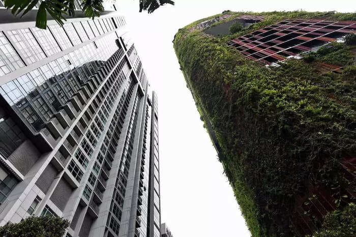 Why so many buildings in Singapore are covered in plants
