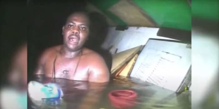 A man survived 3 days in an upturned boat at the bottom of the ocean while crayfish ate his skin. Now he works as a diver.