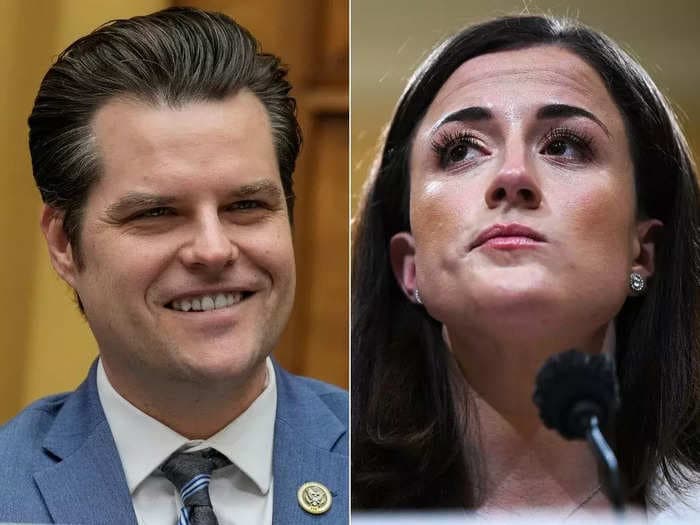 Former Trump White House aide Cassidy Hutchinson says Matt Gaetz once came on to her by touching her chin with his thumb and calling her a 'national treasure' 