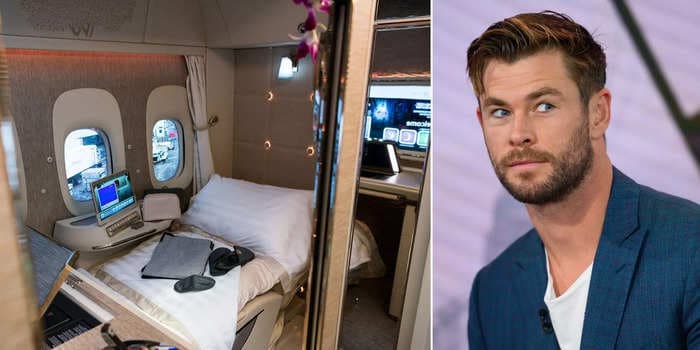 Chris Hemsworth's daughter flew first class on Emirates &mdash; and some are criticizing him for it
