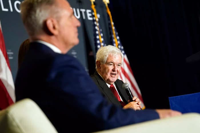 Ex-House Speaker Newt Gingrich says he could 'afford to have five or six people be idiots' during standoffs in the 1990s, a contrast to the numerous GOP hardliners creating challenges for McCarthy