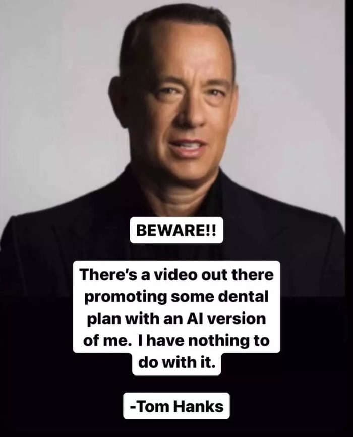 Tom Hanks, a dental plan promotion and an AI
